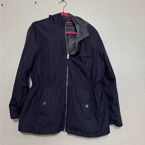 Women's Reversible Purple Water-Resistant Warm Jacket